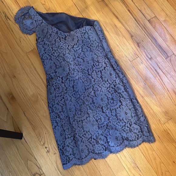 Lazaro size 12 gray lace dress - Picture 4 of 5